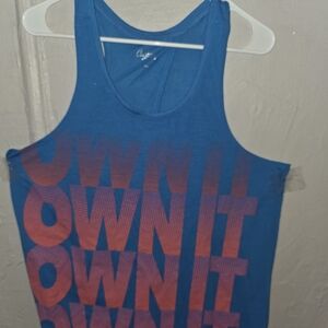 City Streets Blue and Pink Crop Top